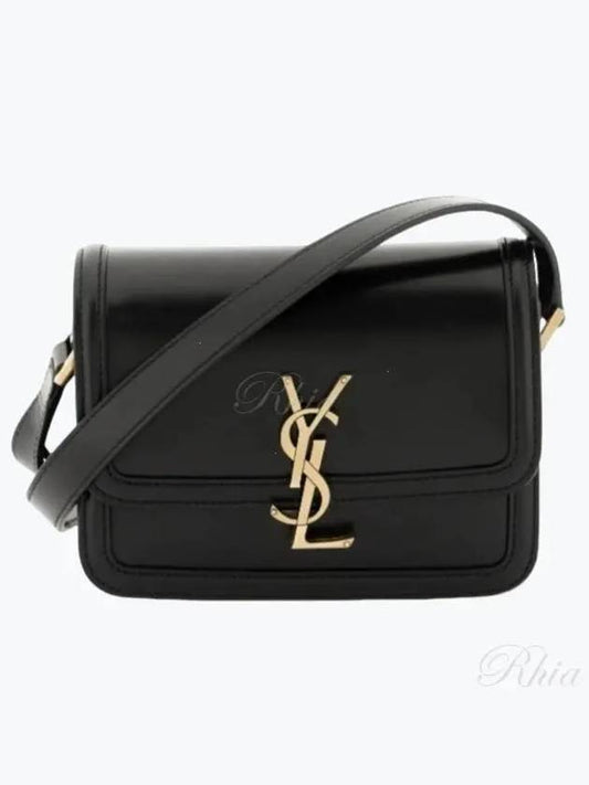 Gold Hardware Monogram Small Solferino Shoulder Bag Black - SAINT LAURENT - BALAAN 2