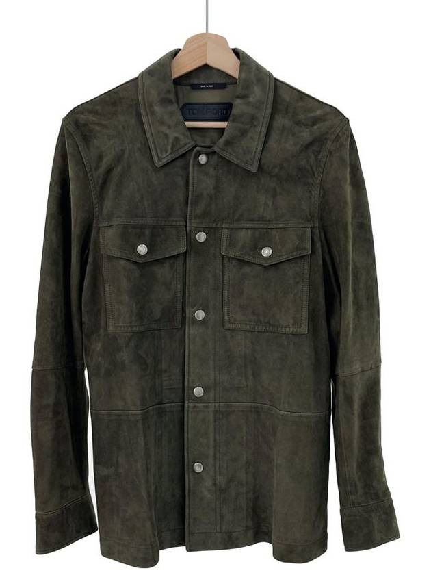 48 Lambskin Suede Shirt Trucker Work Jacket - TOM FORD - BALAAN 2