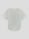 Double Layer Cotton Short Sleeve T-Shirt Light Blue - BOTTEGA VENETA - BALAAN 3