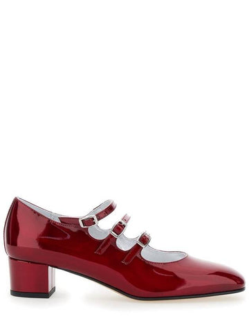 'Kira 24 Reflex' Red Pumps With Straps In Patent Leather Woman - CAREL - BALAAN 1