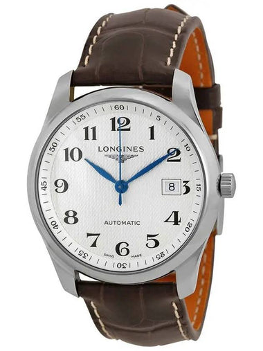 Master Automatic Leather Watch Silver - LONGINES - BALAAN 1