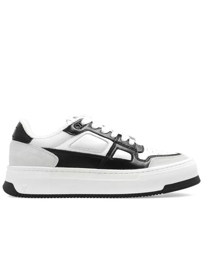 New Arcade Leather Low Top Sneakers White Black - AMI - BALAAN 2