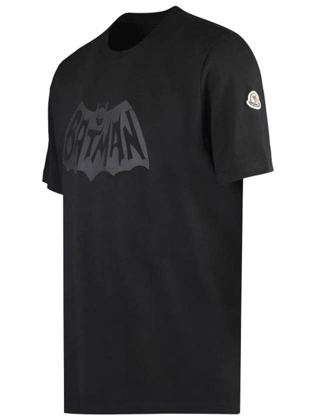 Batman Logo Short Sleeve T-Shirt Black - MONCLER - BALAAN 4