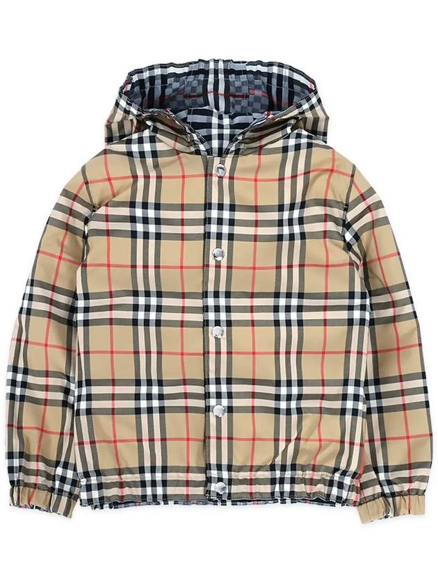 Women's Check Reversible Hooded Jacket - BURBERRY - BALAAN 4