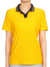 Women's Sammy Short Sleeve Polo Shirt Yellow - J.LINDEBERG - BALAAN 2