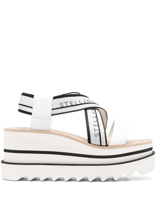 striped platform sandals white - STELLA MCCARTNEY - BALAAN 2