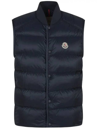 SEROT Logo Patch Padded Vest Navy 1A001 56 5967G 776 - MONCLER - BALAAN 2