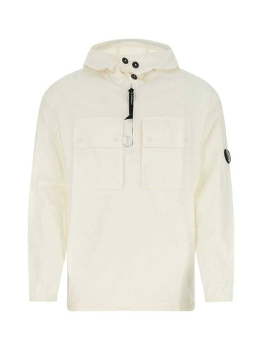 Cotton Ripstop Lens Hoodie Ivory - CP COMPANY - BALAAN 1