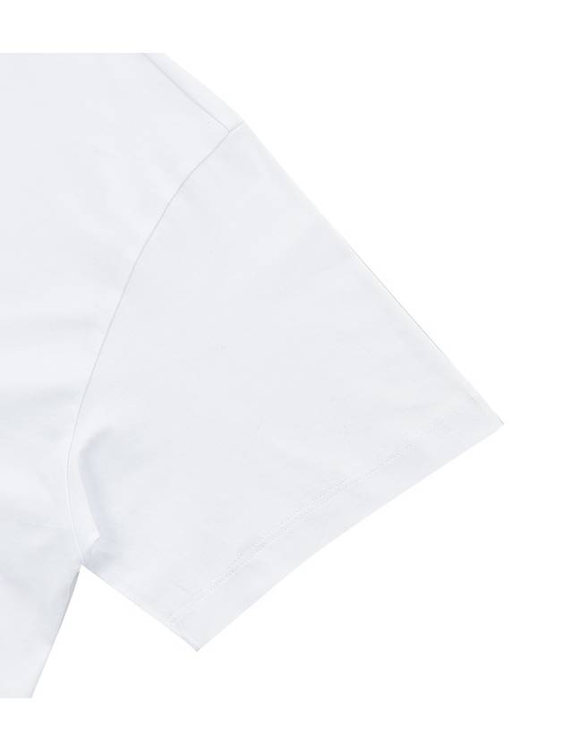 Logo Print Cotton Short Sleeve T-Shirt White - MSGM - BALAAN 6