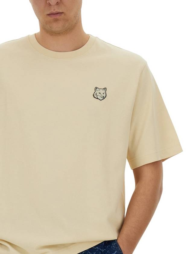 Bold Fox Head Patch Oversized Short Sleeve T-Shirt Beige - MAISON KITSUNE - BALAAN 5