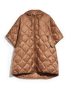 The Cube Treman Quilted Short Sleeve Canvas Cape Beige - MAX MARA - BALAAN 2