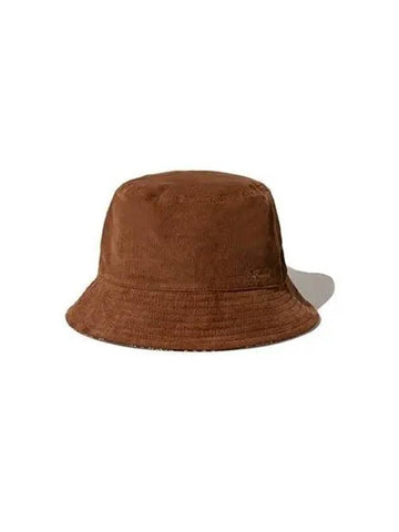 Corduroy Paisley Reversible Hat Brown S22FURCP10 - SNOW PEAK - BALAAN 1