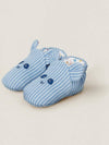 Baby Baby Shoes PASSE PASSE Booties Blue H1099319M - HERMES - BALAAN 3