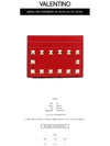 Rockstud Card Wallet Red - VALENTINO - BALAAN.