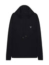 silk logo hooded sweatshirt - PRADA - BALAAN 2