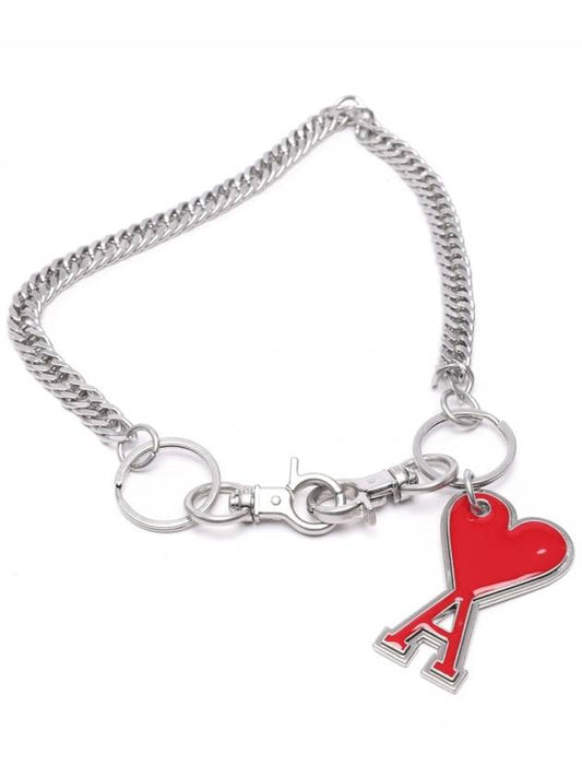 Heart Logo Chain Key Holder Red - AMI - BALAAN 2