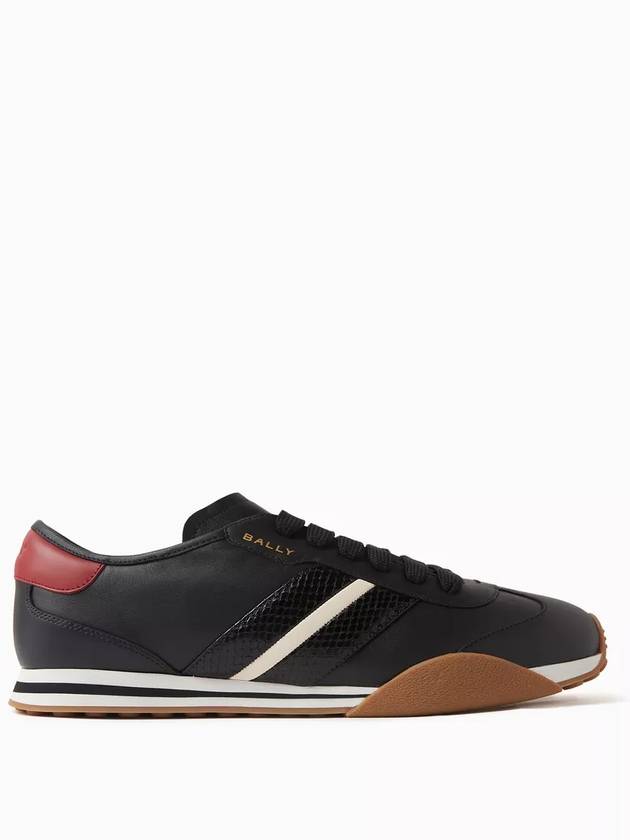 Sussex Leather Low-Top Sneakers Black - BALLY - BALAAN 2