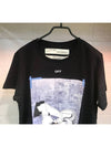 Men's Printed Short Sleeved T-shirt Black - OFF WHITE - BALAAN 4