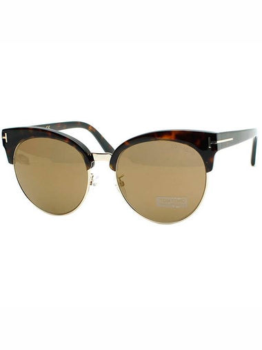 Round Half Rim Sunglasses Brown - TOM FORD - BALAAN 1