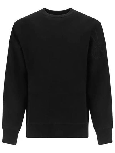 Diagonal Raised Fleece Sweatshirt Black - CP COMPANY - BALAAN 2