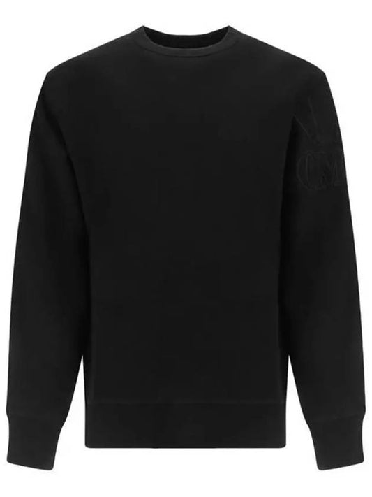 Diagonal Raised Fleece Sweatshirt Black - CP COMPANY - BALAAN 2