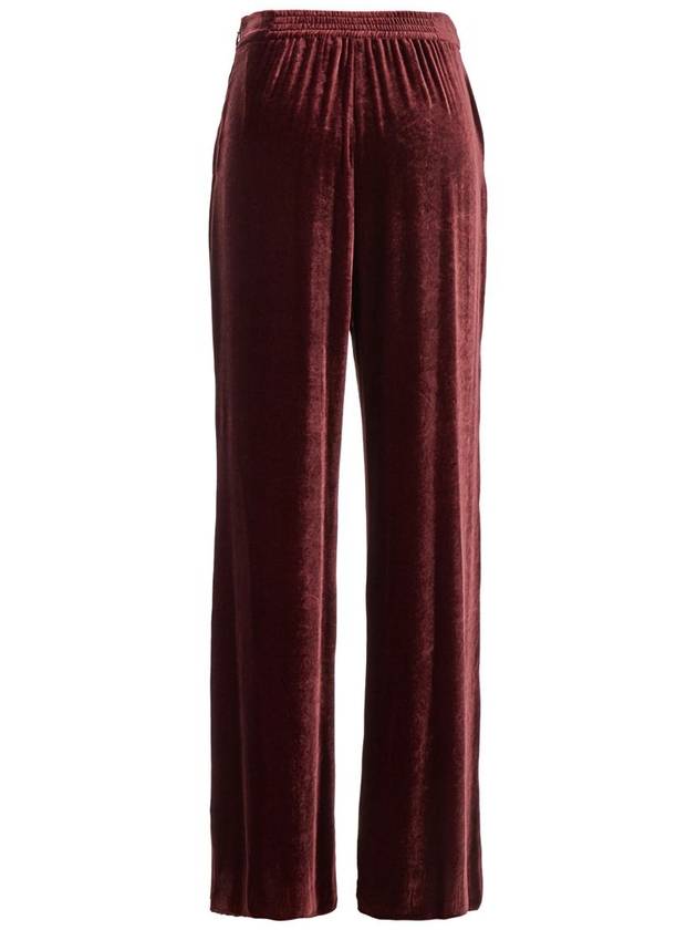 Red Pants With Elastic Waistband In Velvet Woman - ETRO - BALAAN 2