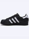 Men's Superstar Low Top Sneakers Core All Black - ADIDAS - BALAAN 4