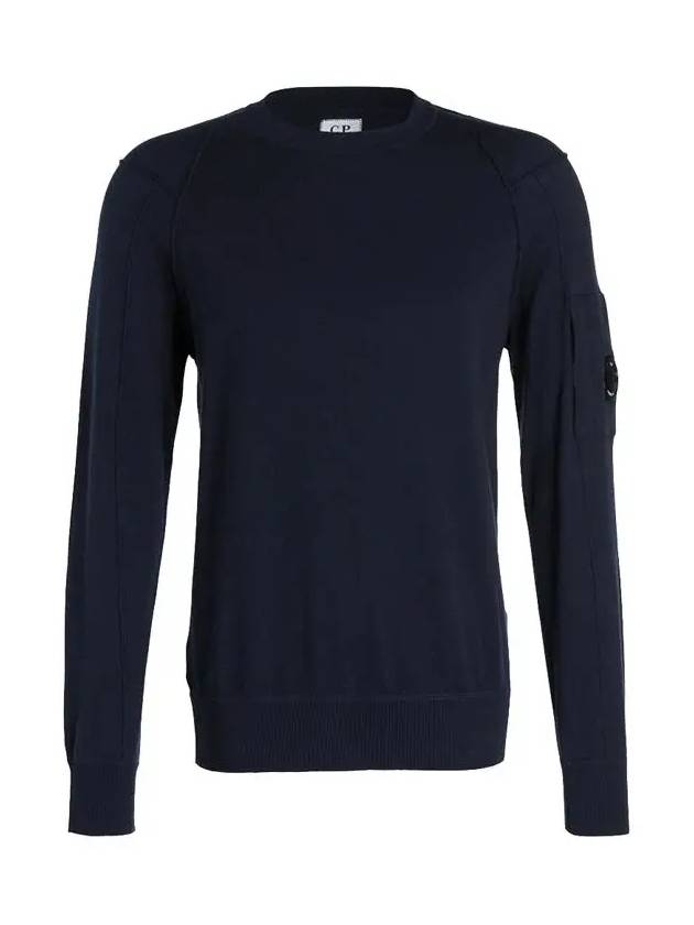 Lens Wappen Knit Top Navy - CP COMPANY - BALAAN 2