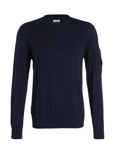 Lens Wappen Knit Top Navy - CP COMPANY - BALAAN 2