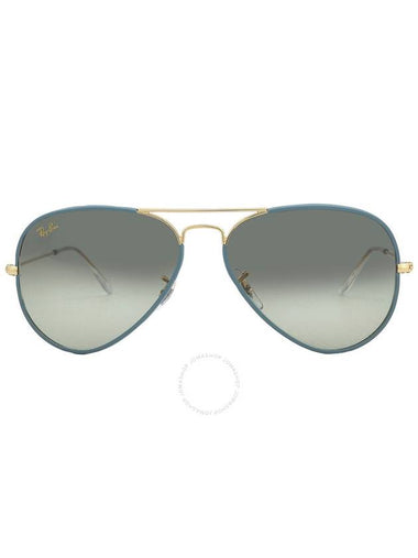 Ray Ban Aviator Full Color Legend Green/Blue Gradient Unisex Sunglasses RB3025JM 9196BH 58 - RAY-BAN - BALAAN 1