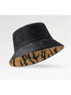 Tigergram Reversible Bucket Hat Brown - LOUIS VUITTON - BALAAN 3