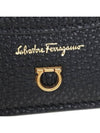 small logo bifold wallet black - SALVATORE FERRAGAMO - BALAAN.