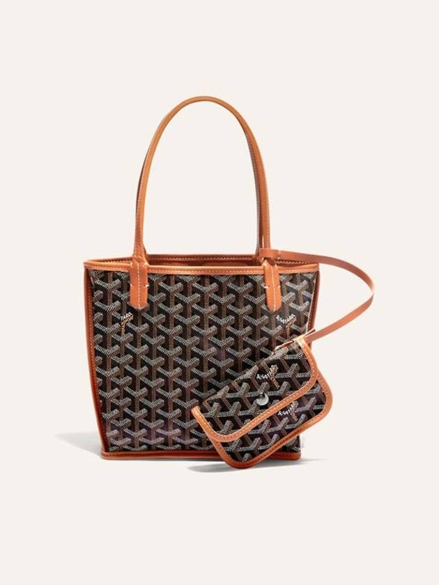 Anjou Reversible Mini Tote Bag Black Tan - GOYARD - BALAAN 2