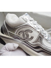 CC Logo Shasix Men s Sneakers White Silver G39794 - CHANEL - BALAAN 7