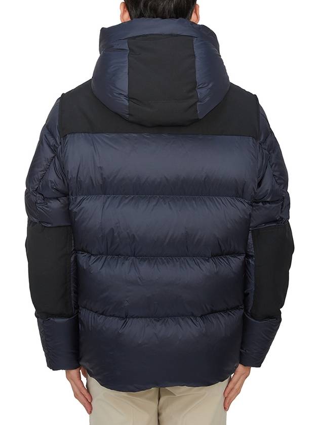 Hooded Nylon Down Padding Navy - BURBERRY - BALAAN 6