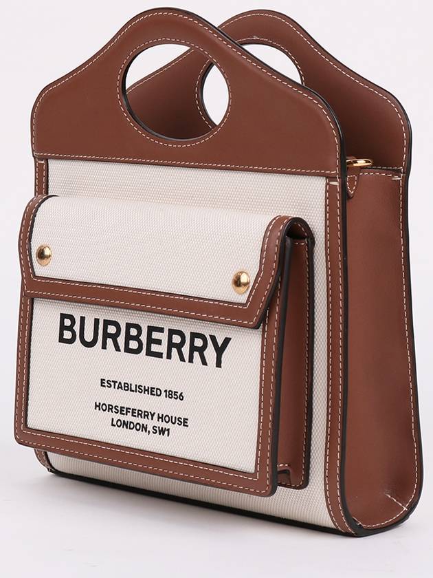 Canvas logo small pocket cross bag - BURBERRY - BALAAN 3