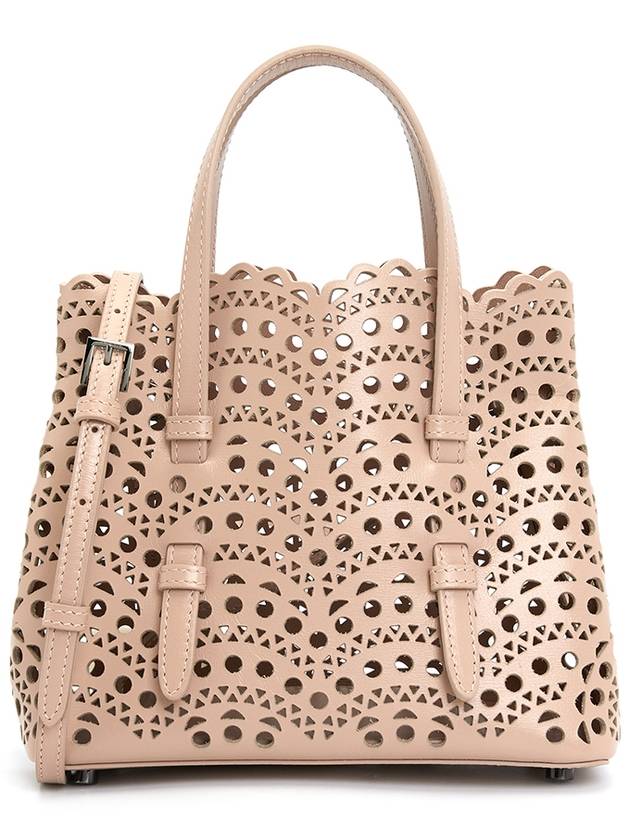 Mina 20 Vienne Wave Lux Calfskin Tote Bag Salmon - ALAIA - BALAAN 3