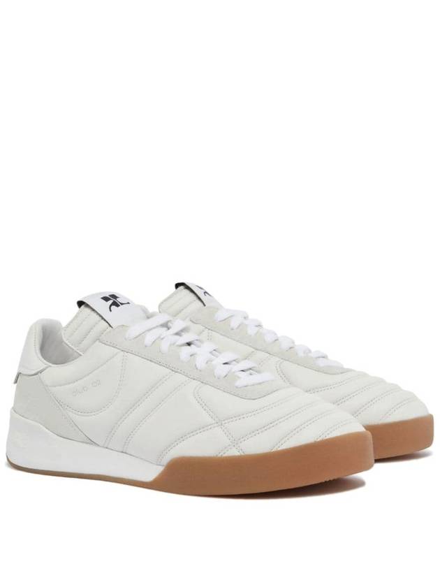 Club 02 Leather Low Top Sneakers White - COURREGES - BALAAN 3