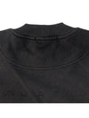 Shadow Logo Crew Neck Cotton Sweatshirt Black - STONE ISLAND - BALAAN 9