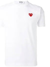 Play Red Heart Waffen Short Sleeve T-Shirt White P1 T108 2 - COMME DES GARCONS - BALAAN 2