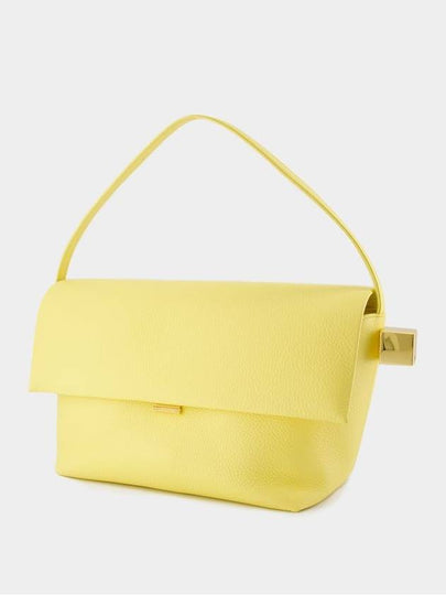 Le Grand Rond Carre Bag - Jacquemus - Leather - Light Yellow - JACQUEMUS - BALAAN 2