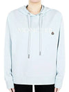 Embroidered Logo Hoodie Light Blue - MONCLER - BALAAN 2