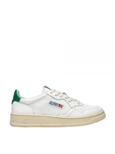 Medalist Green Tab Leather Low Top Sneakers White - AUTRY - BALAAN 2