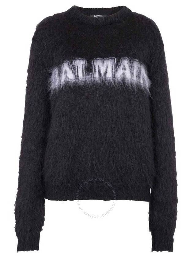 23 fw Black White Wool Blend Jumper BF0KD025KF38EAB B0480782271 - BALMAIN - BALAAN 2