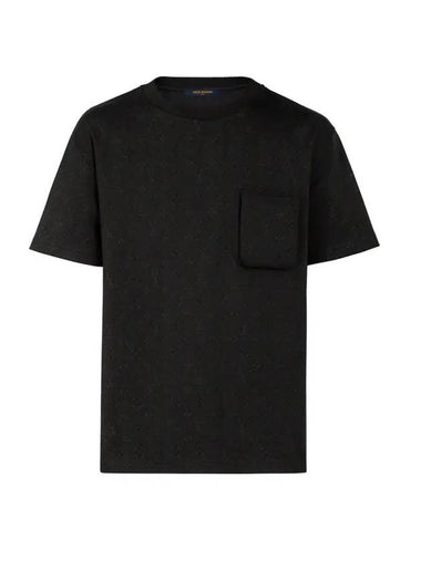 Signature 3D Pocket Monogram Short Sleeve T-Shirt Black - LOUIS VUITTON - BALAAN 1