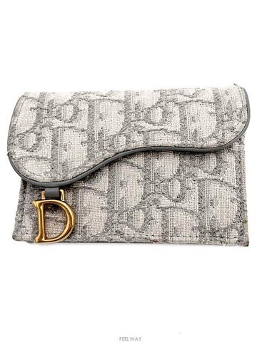 Oblique Saddle Card Wallet - DIOR - BALAAN 1