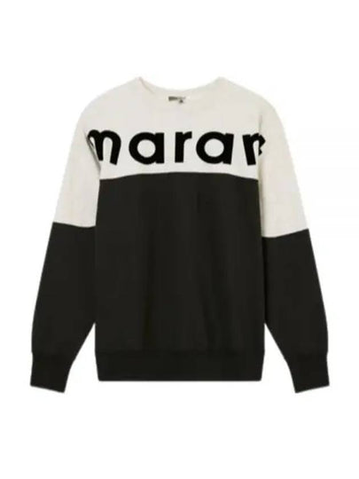 Howley Logo Two-Tone Sweatshirt Faded Black - ISABEL MARANT - BALAAN 2