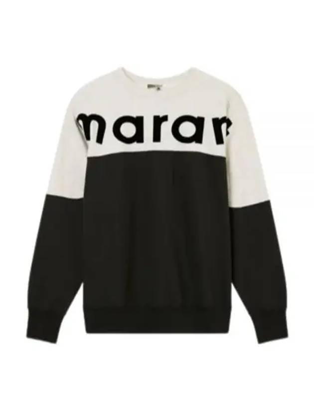 Howley Logo Two-Tone Sweatshirt Faded Black - ISABEL MARANT - BALAAN 2