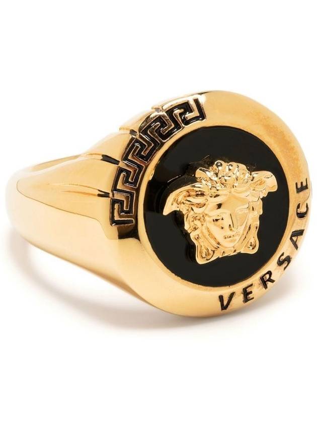 Men's Medusa Logo Ring Gold - VERSACE - BALAAN 2