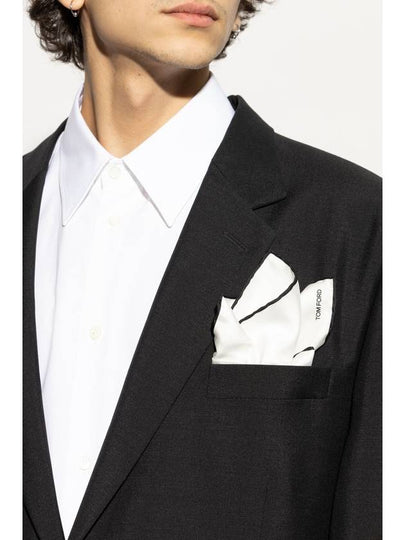 Tom Ford Silk Pocket Square, Men's, White - TOM FORD - BALAAN 2